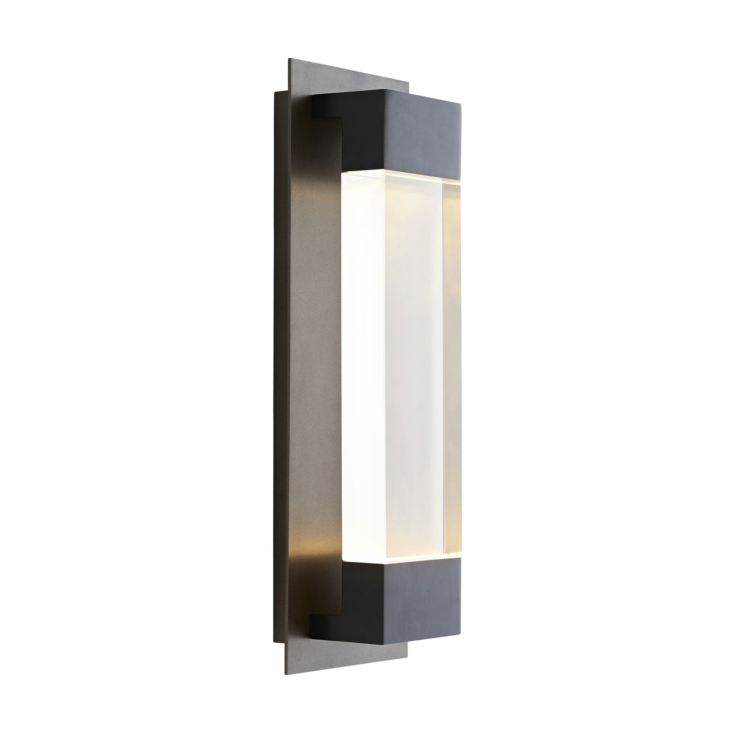 Charlie Outdoor Sconce - Aged Brass, Crystal