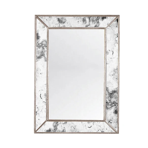 Worlds Away Dion Mirror - Silver Finish
