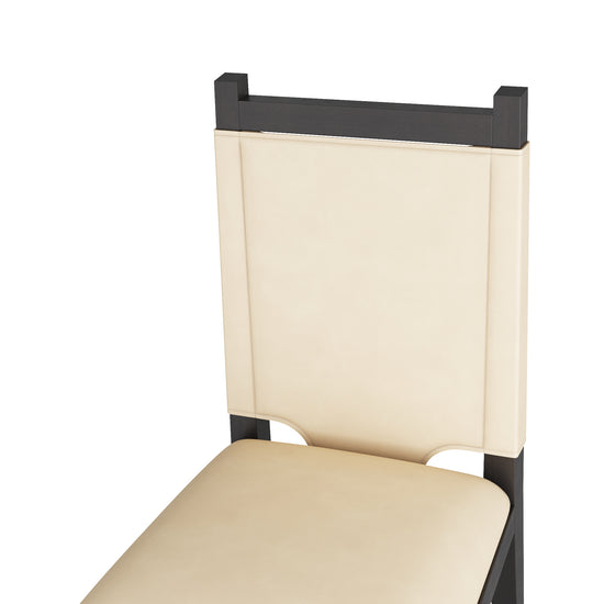 Burdock Dining Chair - Ivory Leather