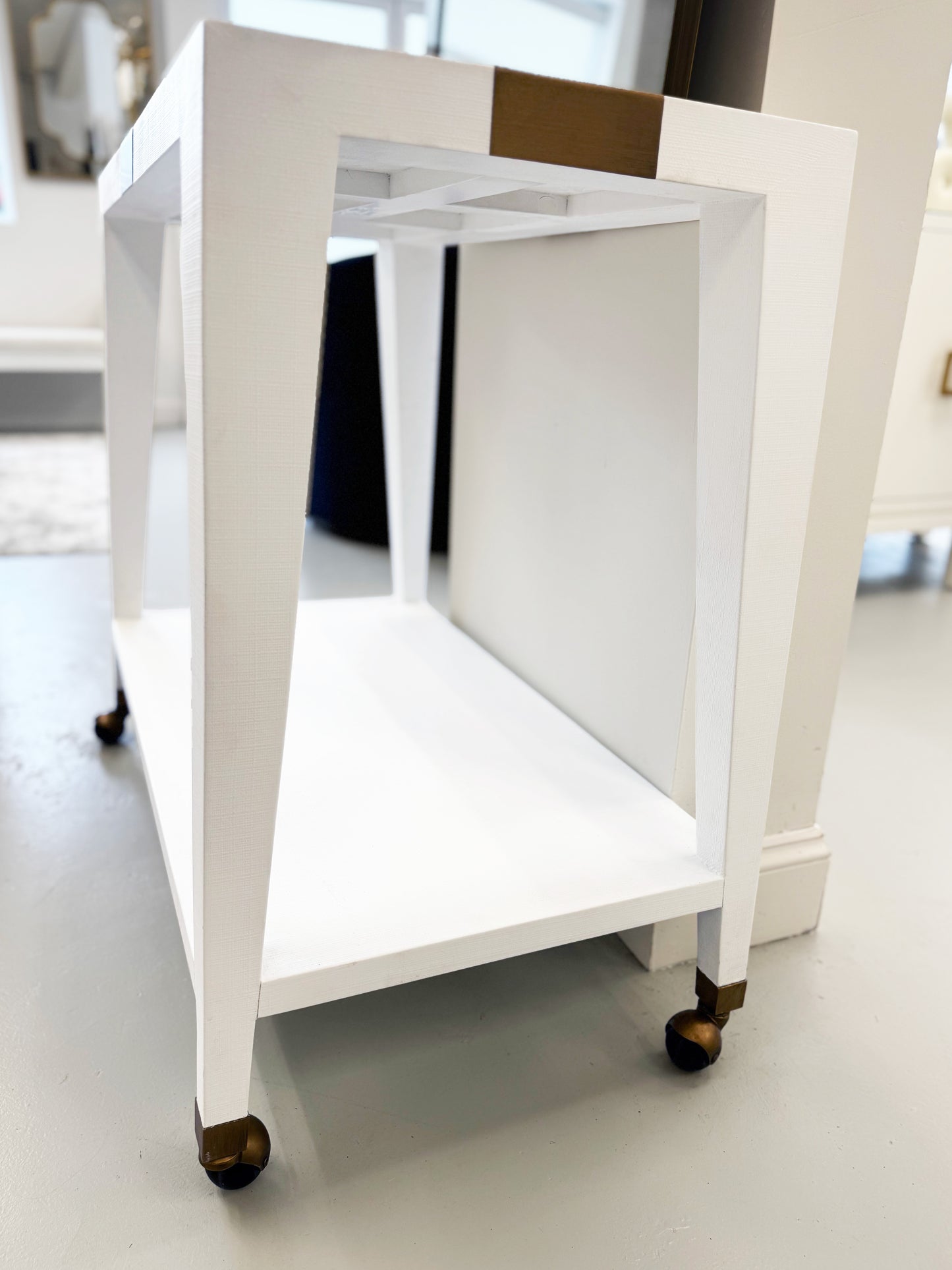 Worlds Away Flared Bar Cart