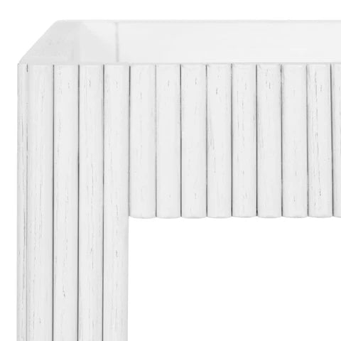 Worlds Away Otis Bar Cart - White Washed Oak