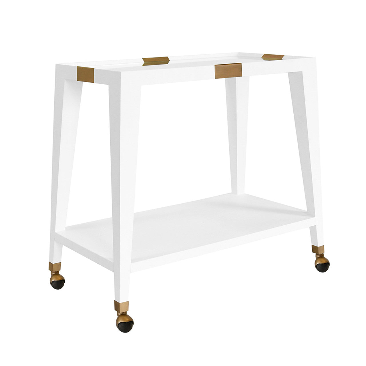 Worlds Away Flared Bar Cart