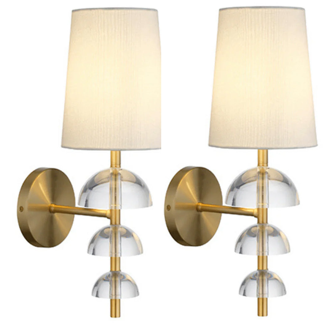 Pair Worlds Away Demi Sconces