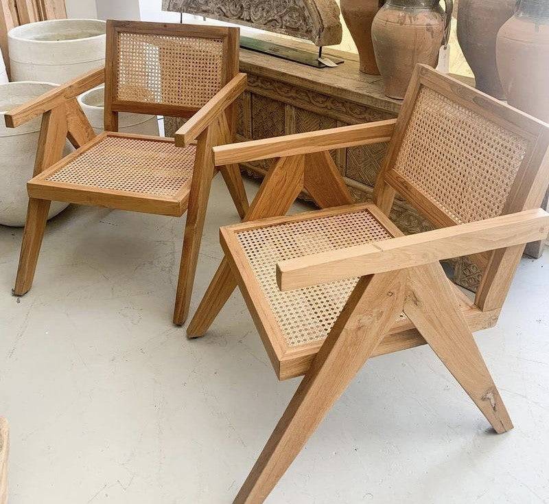 Load image into Gallery viewer, Kim M. Cane &amp;amp; Wood Chairs
